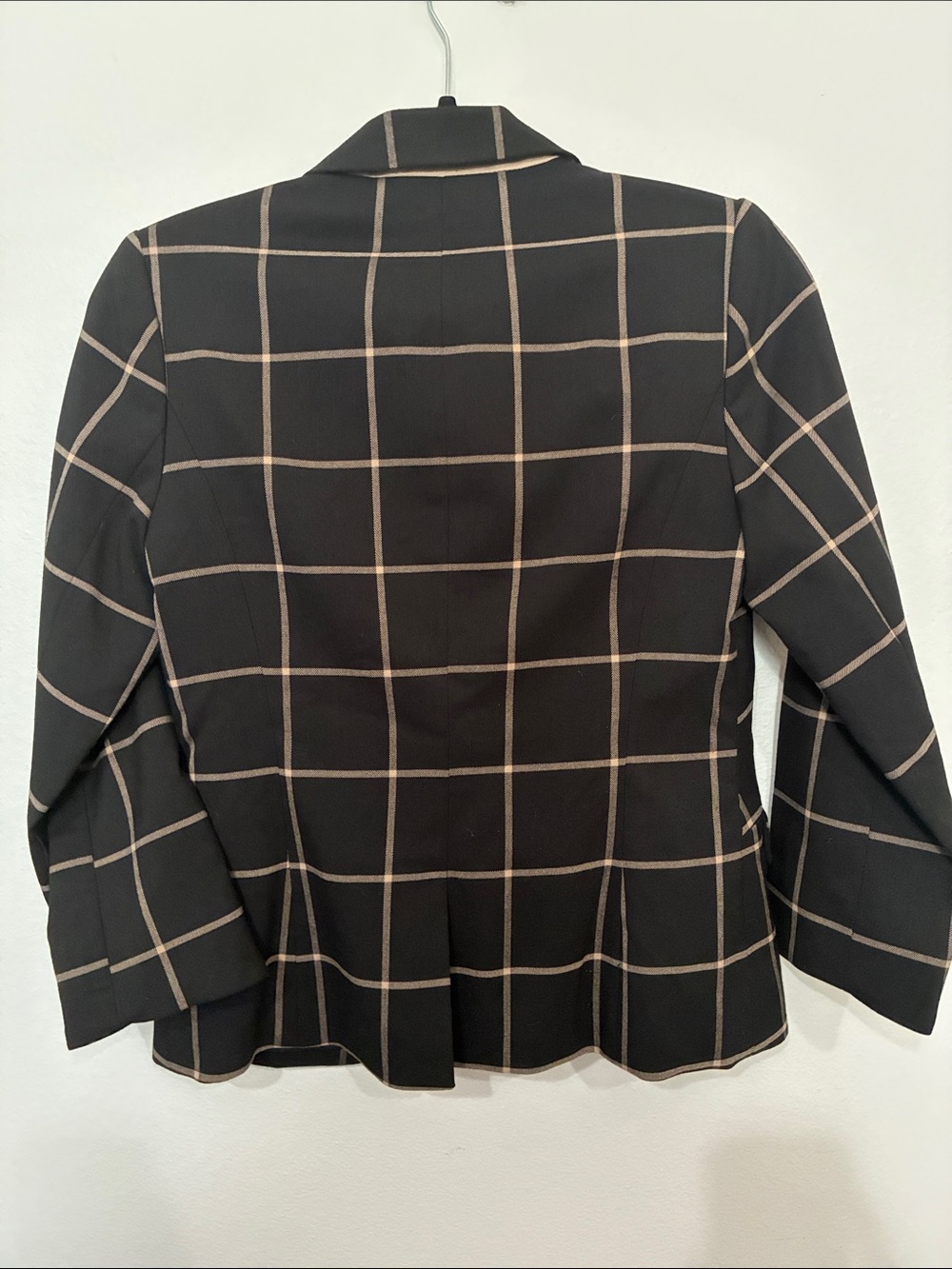 The Limited Black Blazer with Taupe Windowpane - Picture 7 of 7